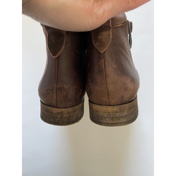 Franco Sarto Zipper Bootie Boot Brown Size 7.5 - Picture 7 of 10